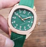 Clone Rose Gold Patek Philippe Aquanaut Watches in 42mm Green Dial